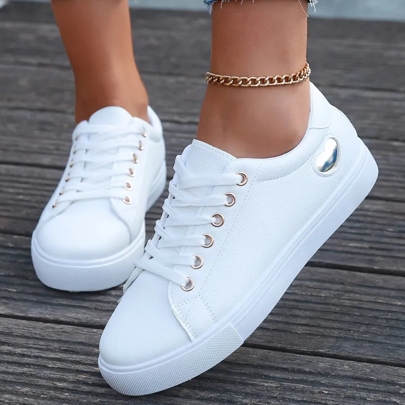 Elodie - Casual Lace-Up Low-Top Sneakers
