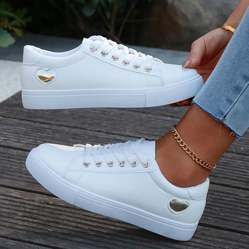 Elodie - Casual Lace-Up Low-Top Sneakers