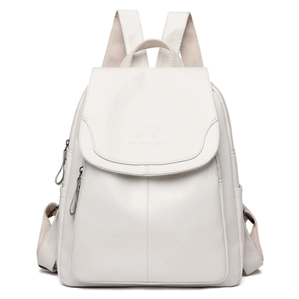 Mila | Chic and Lightweight Backpack in Soft White
