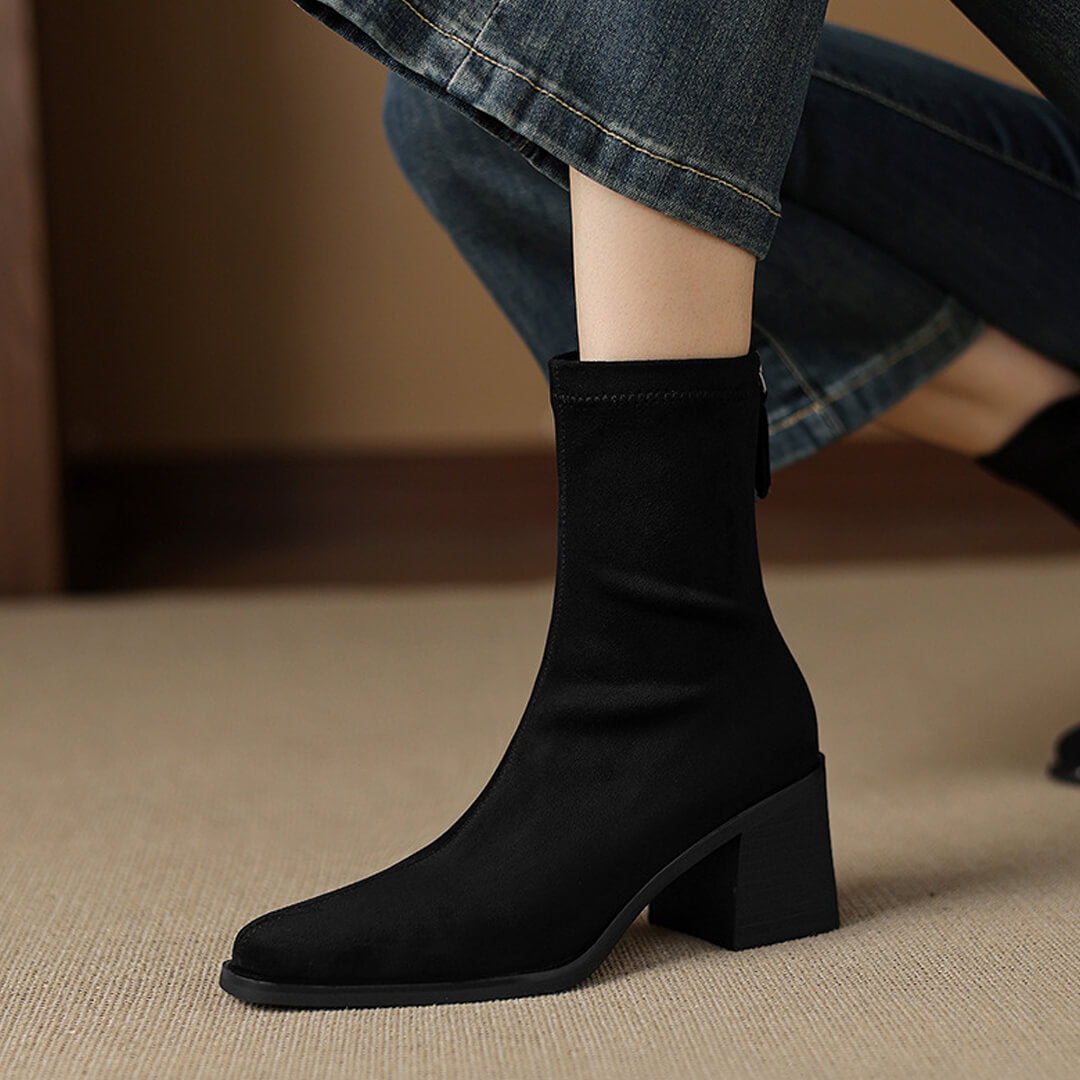 Maria - Authentic Suede Booties