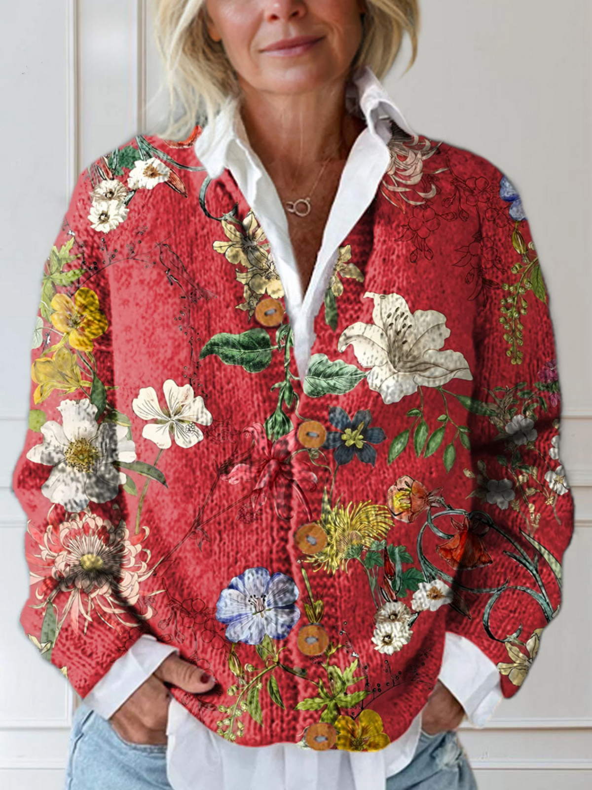 Marion - Vintage Floral Cardigan