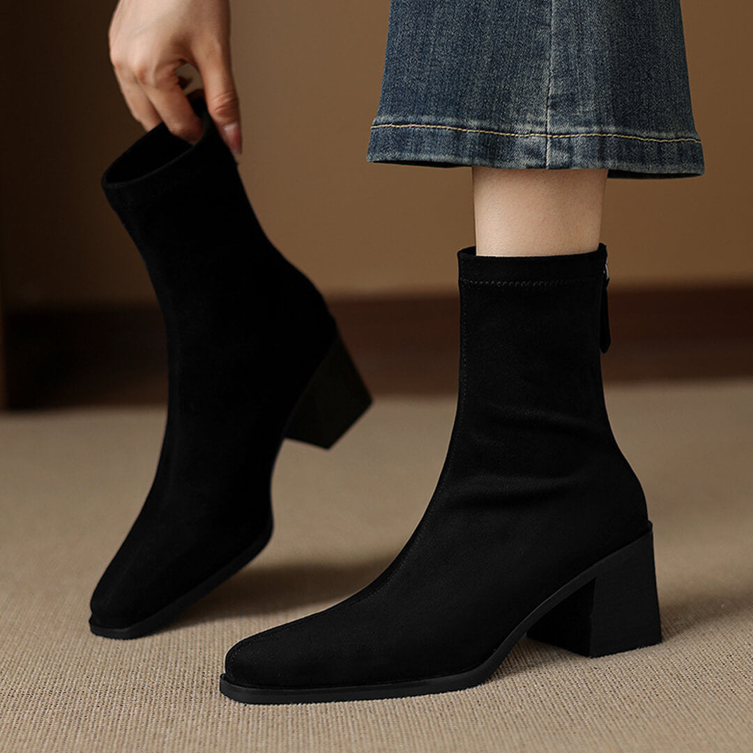 Maria - Authentic Suede Booties