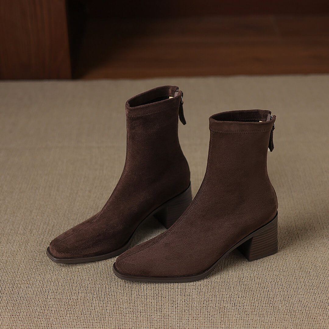 Maria - Authentic Suede Booties