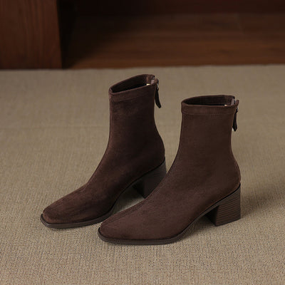 Maria - Authentic Suede Booties