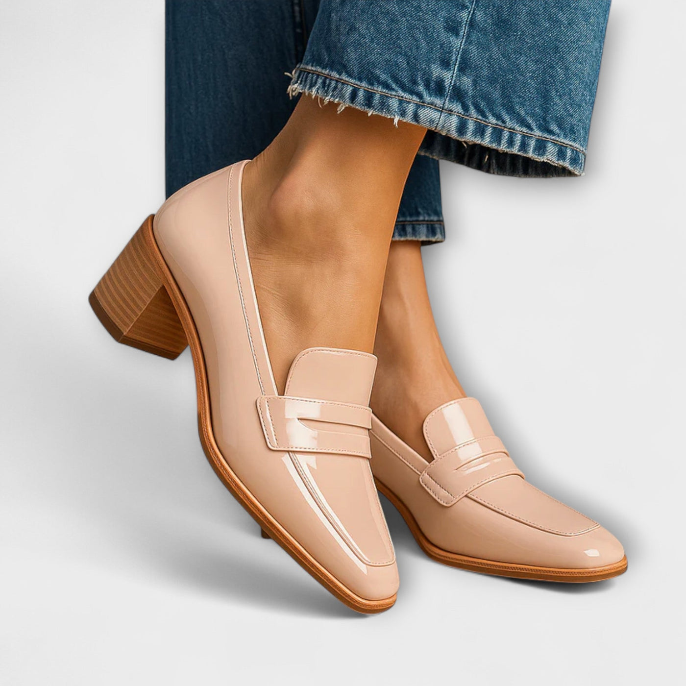 Elaine - Glossy Loafers