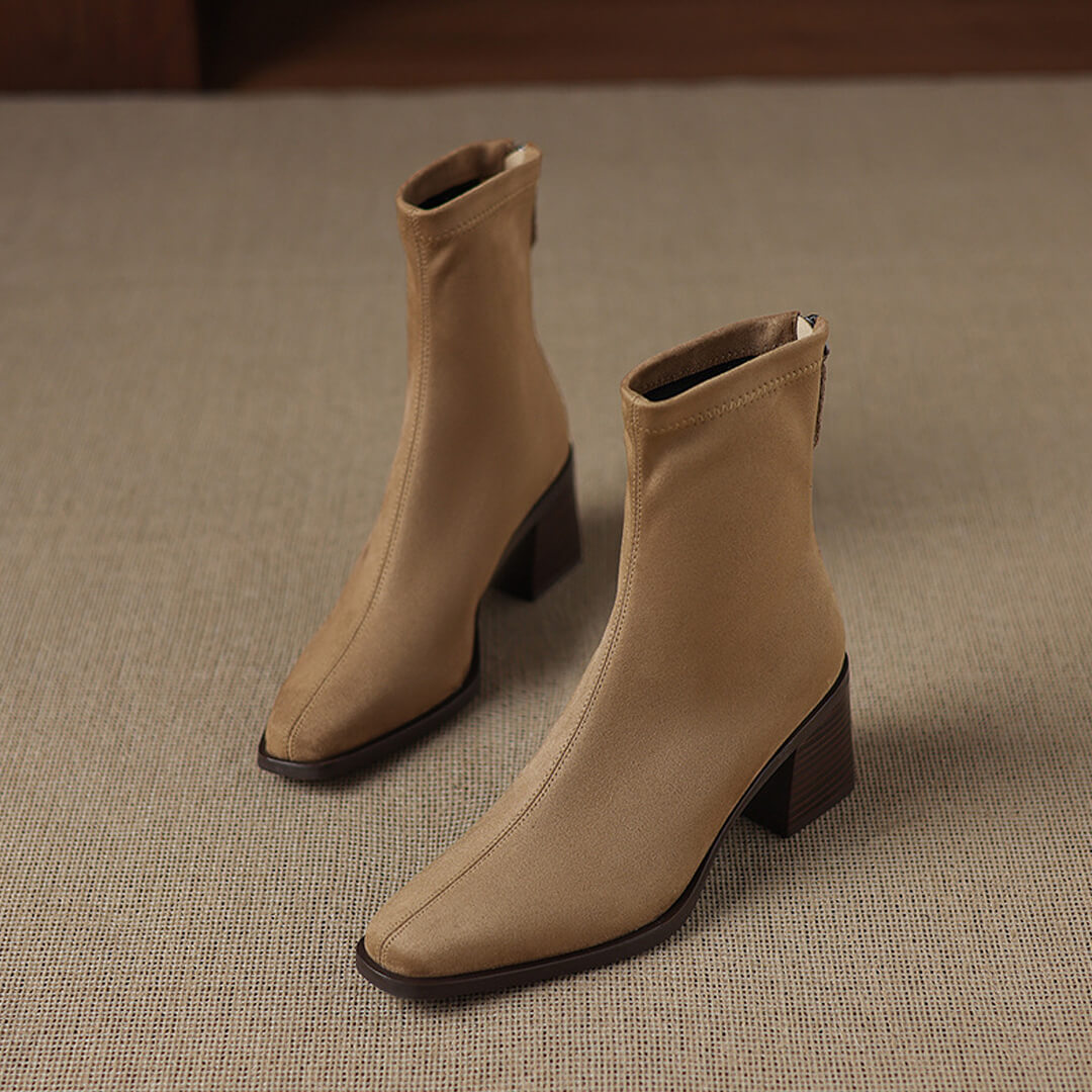 Maria - Authentic Suede Booties
