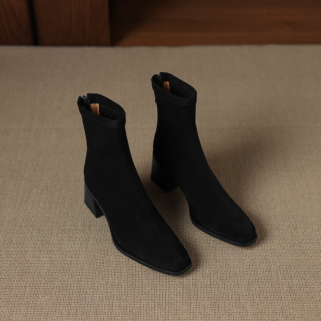 Maria - Authentic Suede Booties