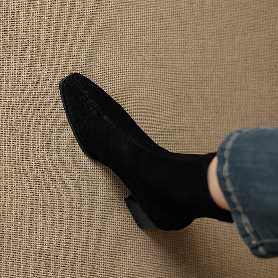 Maria - Authentic Suede Booties