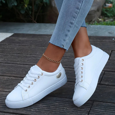 Elodie - Casual Lace-Up Low-Top Sneakers