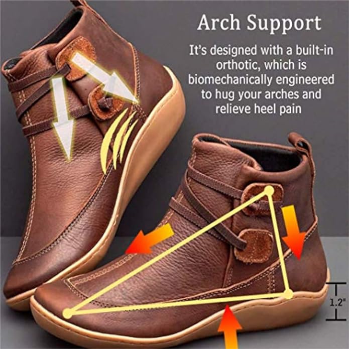 Tiana™ | Comfortable Vegan Leather Orthopedic Boots