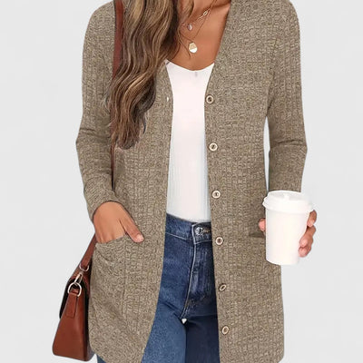 Lindsey - Comfortable V-Neck Cardigan