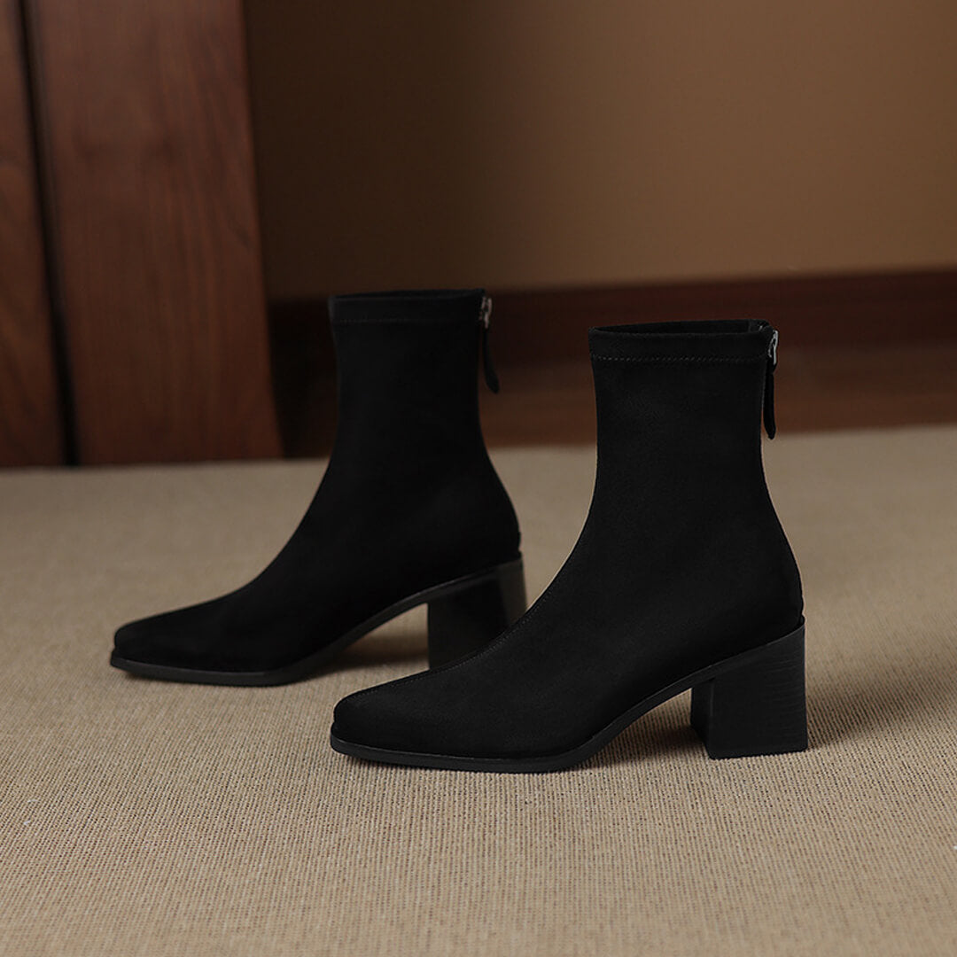 Maria - Authentic Suede Booties