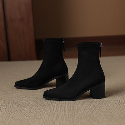 Maria - Authentic Suede Booties