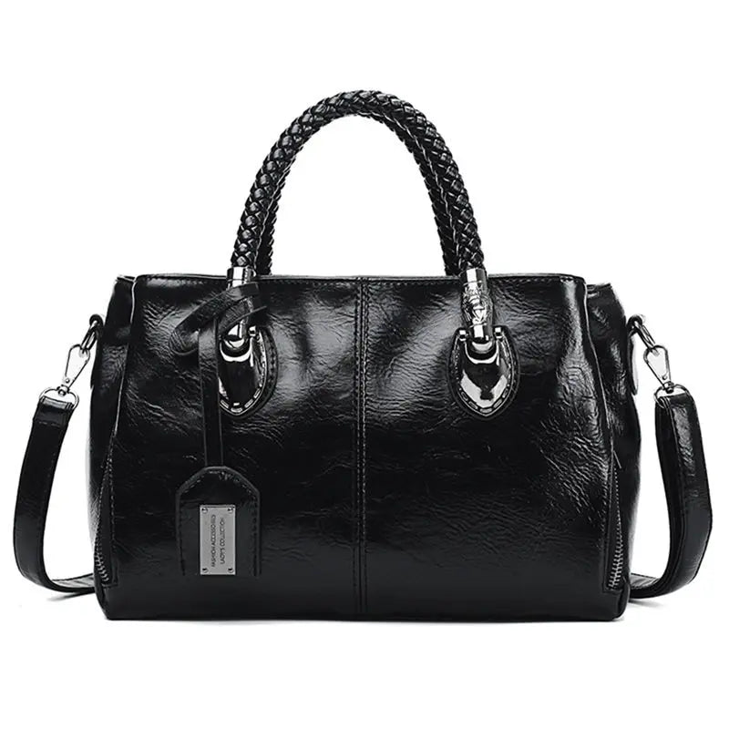 Mackenzie | Chic Handbag with Braided Handle