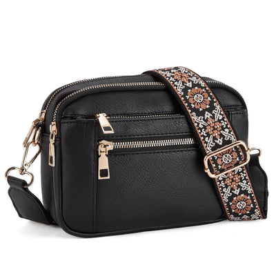 Ivy | Stylish Crossbody Bag with Adjustable Patterned Strap