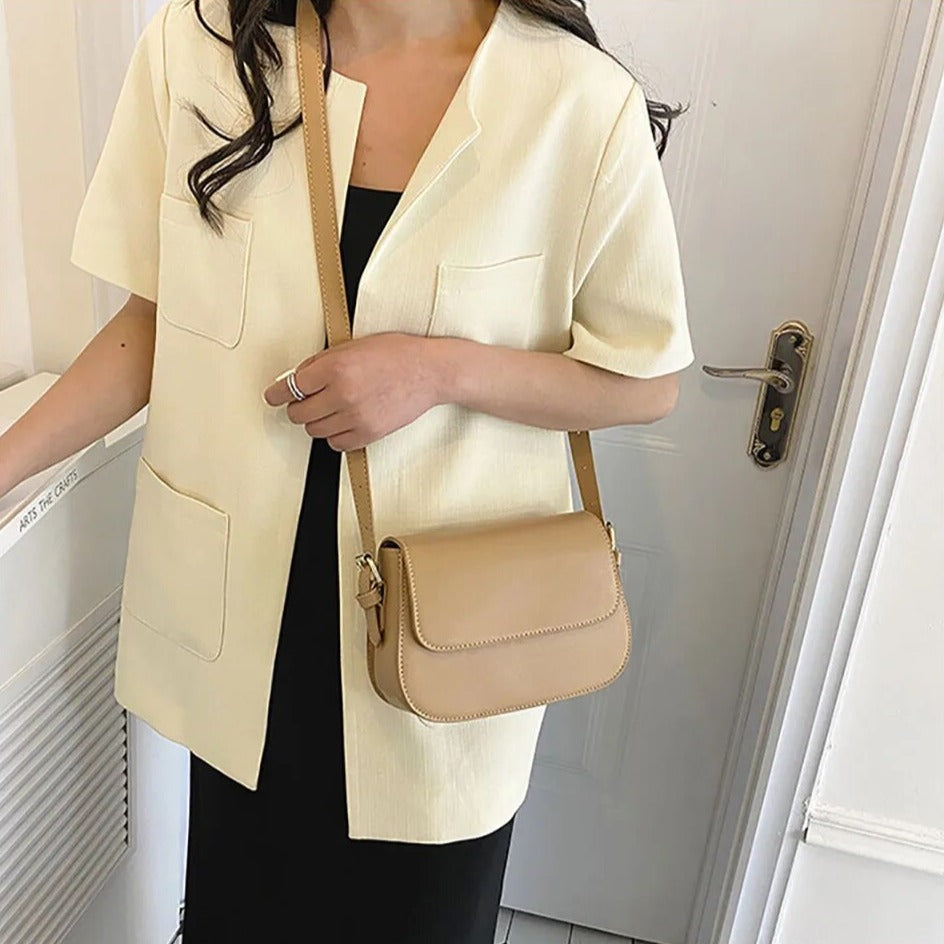 Layla | Chic Shoulder Bag in Subtle Nude Hue