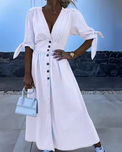 Sabrina | Classic Button Dress