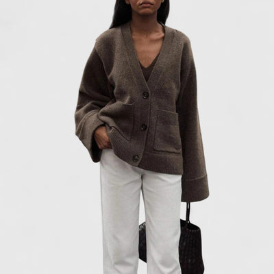 Bella – V-Neck Knitted Cardigan