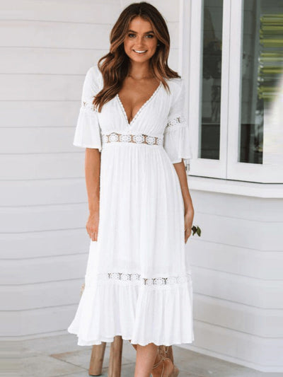 Clea | Effortless White Dress