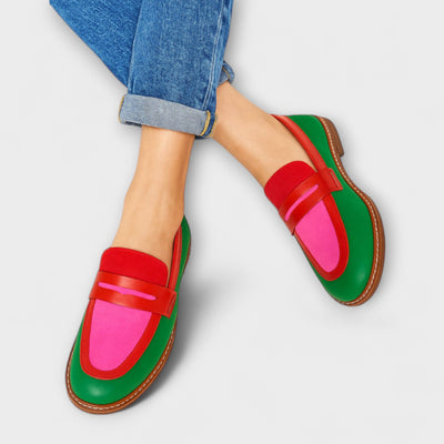 Nyla – Casual Color Block Loafers