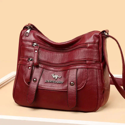Grace | Chic Retro Multi-Pocket PU Leather Handbag