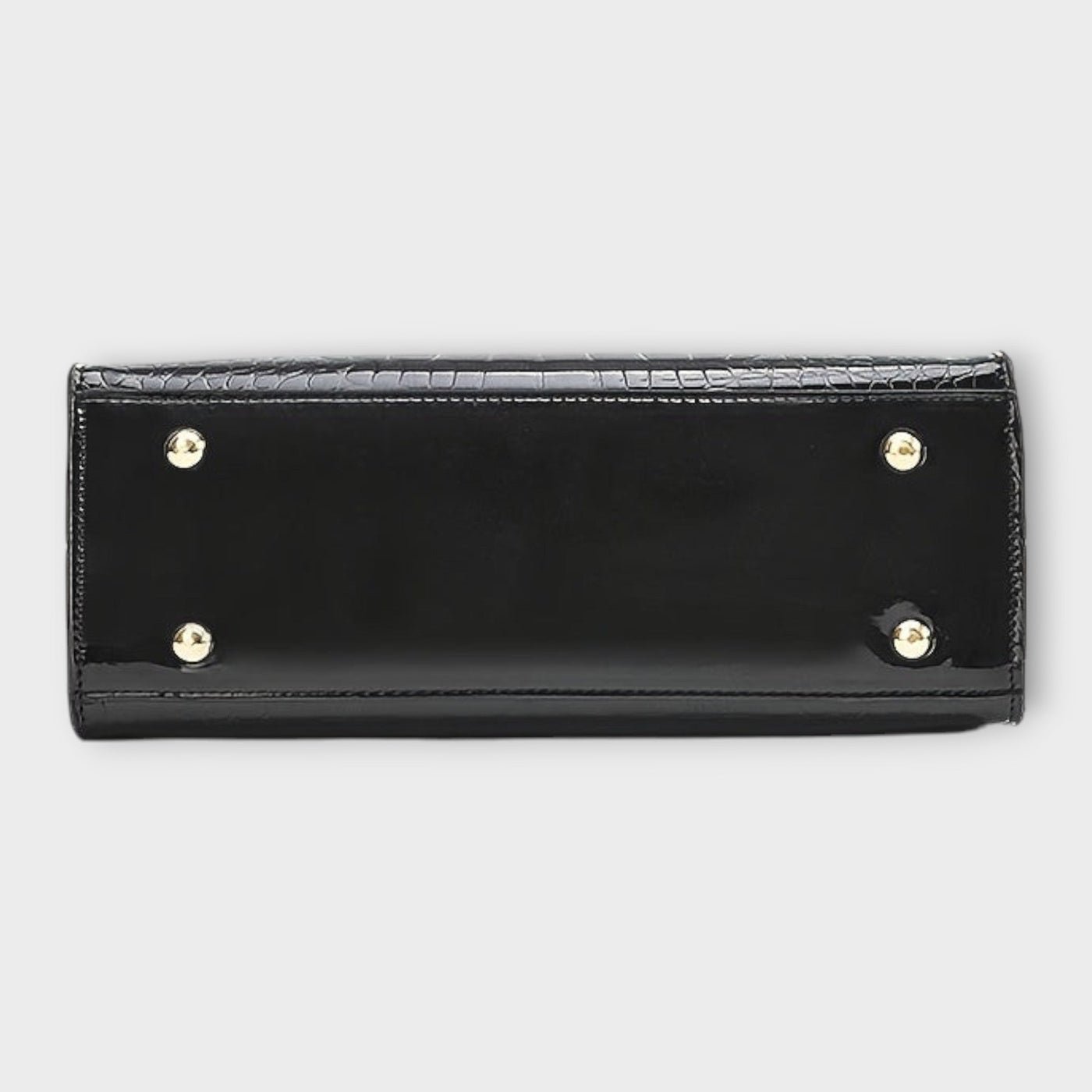 Glossy Crocodile Pattern Handbag