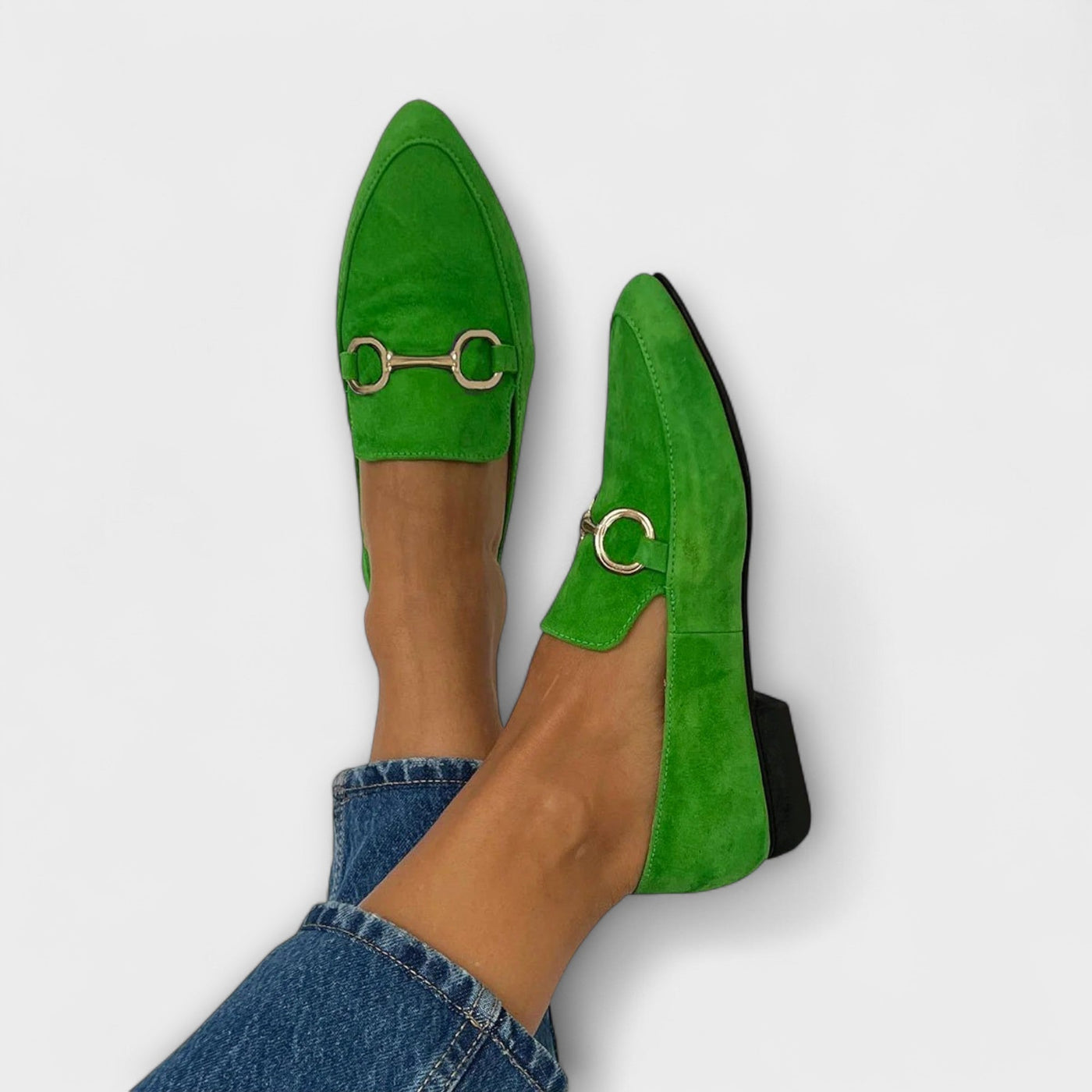 Kaia – Sleek Pointed Suede Ballet Flats