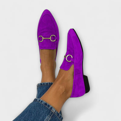 Kaia – Sleek Pointed Suede Ballet Flats
