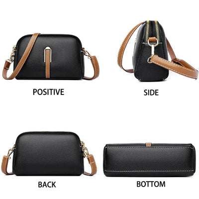 Charlotte | Sleek Compact Leather Shoulder Bag