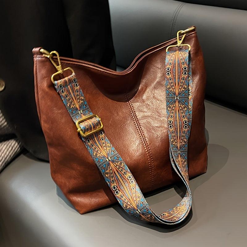 Sophia | Timeless Shoulder Bag with Customizable Patterned Strap