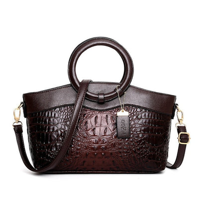 Violet | Chic Handbag Featuring Luxurious Crocodile Embossing