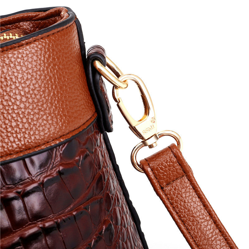 Violet | Chic Handbag Featuring Luxurious Crocodile Embossing
