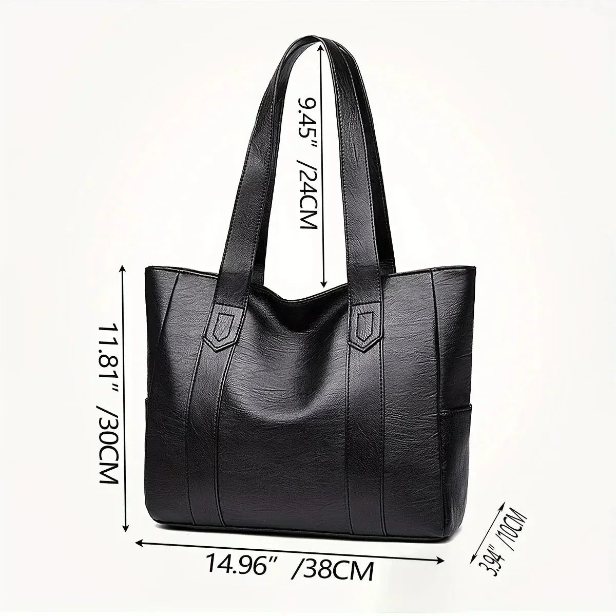 Annabelle | Spacious Vegan Tote Bag in Classic Design
