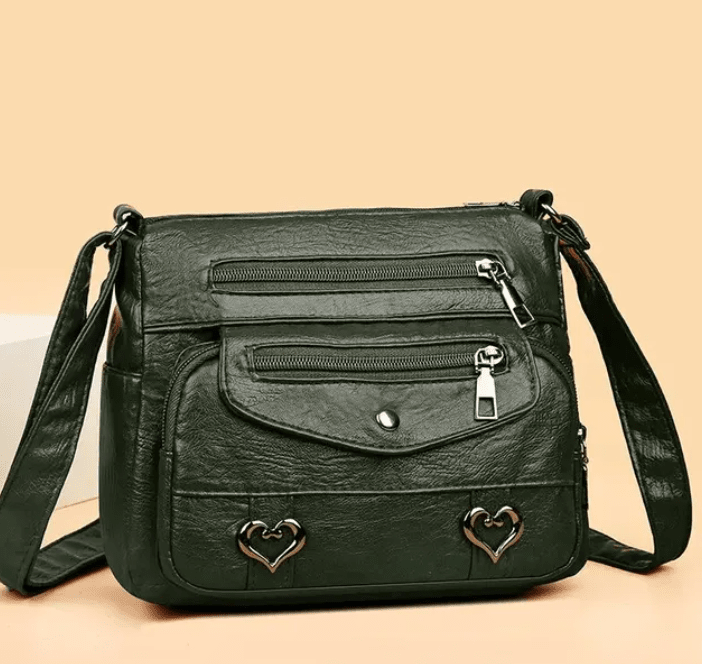Harper | Chic Heart Detail Crossbody Bag